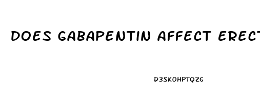 Does Gabapentin Affect Erectile Dysfunction