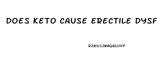 Does Keto Cause Erectile Dysfunction