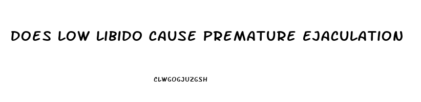 Does Low Libido Cause Premature Ejaculation