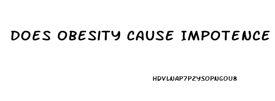 Does Obesity Cause Impotence