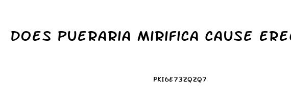 Does Pueraria Mirifica Cause Erectile Dysfunction