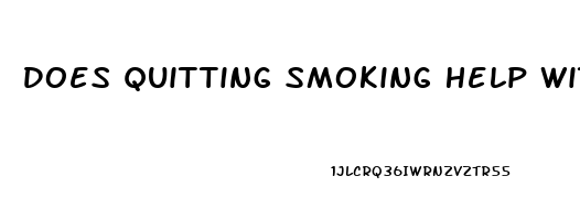 Does Quitting Smoking Help With Erectile Dysfunction