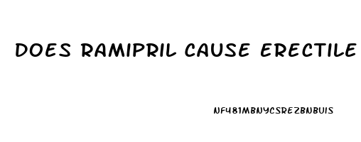 Does Ramipril Cause Erectile Dysfunction