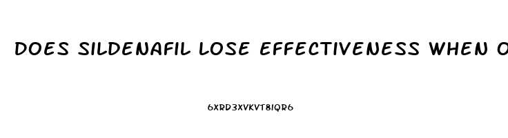 Does Sildenafil Lose Effectiveness When Outdated