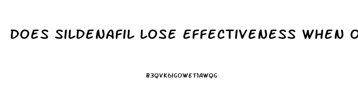 Does Sildenafil Lose Effectiveness When Outdated