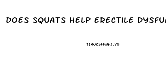 Does Squats Help Erectile Dysfunction