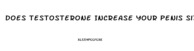 Does Testosterone Increase Your Penis Size