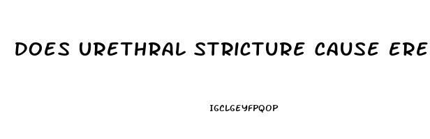 Does Urethral Stricture Cause Erectile Dysfunction