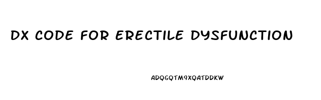 Dx Code For Erectile Dysfunction