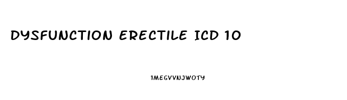 Dysfunction Erectile Icd 10