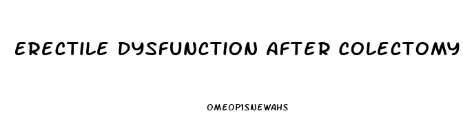 Erectile Dysfunction After Colectomy