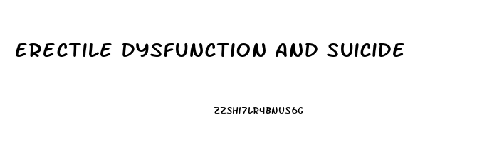 Erectile Dysfunction And Suicide