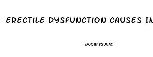 Erectile Dysfunction Causes In 40s