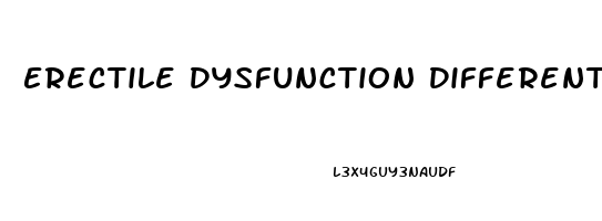 Erectile Dysfunction Differential Diagnosis