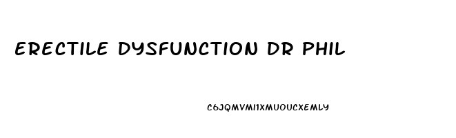 Erectile Dysfunction Dr Phil