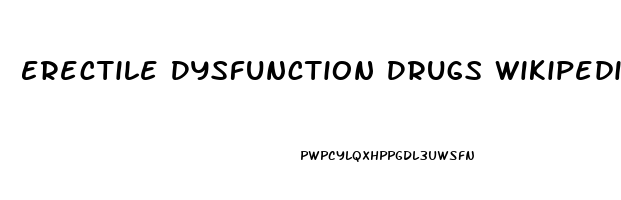 Erectile Dysfunction Drugs Wikipedia