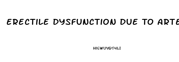 Erectile Dysfunction Due To Arterial Insufficiency Icd 10