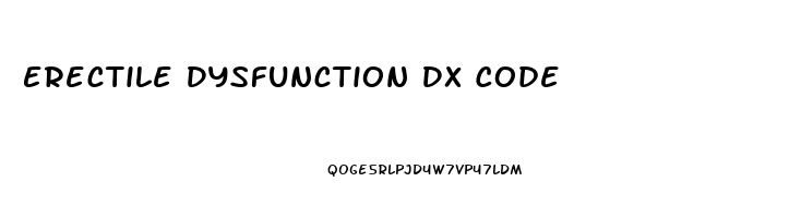 Erectile Dysfunction Dx Code