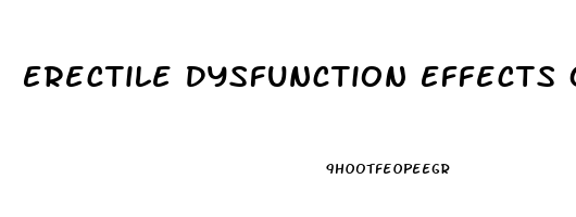 Erectile Dysfunction Effects On Relationships