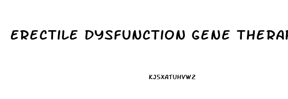 Erectile Dysfunction Gene Therapy