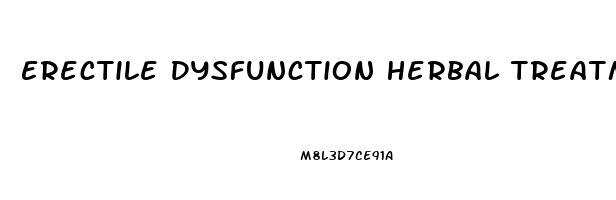 Erectile Dysfunction Herbal Treatment Options