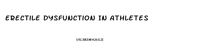 Erectile Dysfunction In Athletes