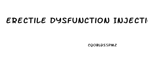 Erectile Dysfunction Injection In Pakistan