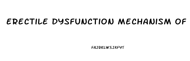 Erectile Dysfunction Mechanism Of Action