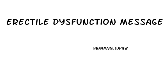 Erectile Dysfunction Message Board