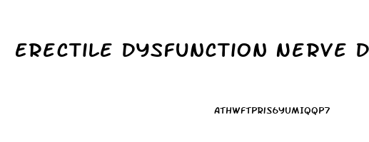 Erectile Dysfunction Nerve Damage Treatment