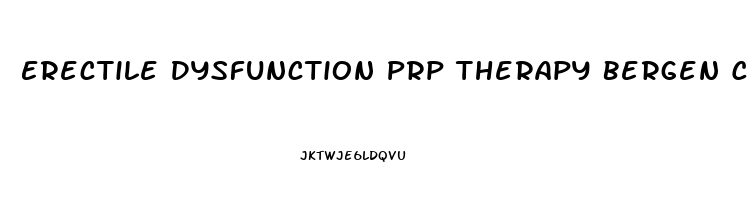 Erectile Dysfunction Prp Therapy Bergen County