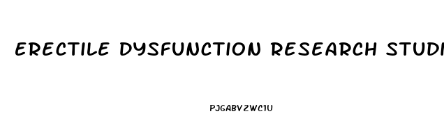 Erectile Dysfunction Research Studies