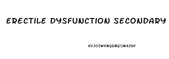 Erectile Dysfunction Secondary To Depression Va