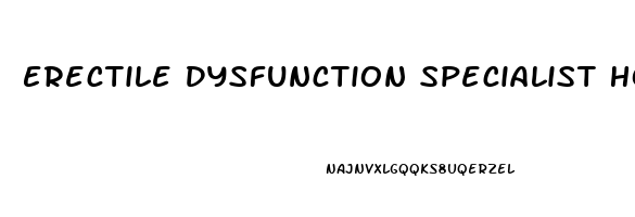 Erectile Dysfunction Specialist Houston Tx