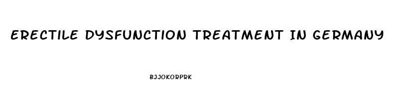 Erectile Dysfunction Treatment In Germany