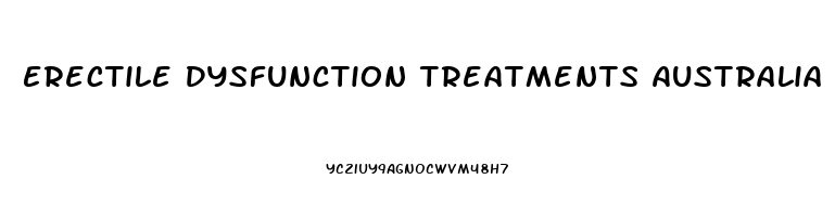 Erectile Dysfunction Treatments Australia