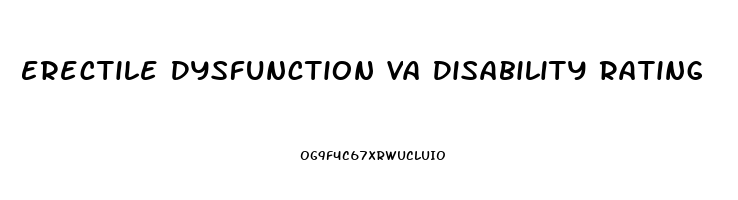 Erectile Dysfunction Va Disability Rating