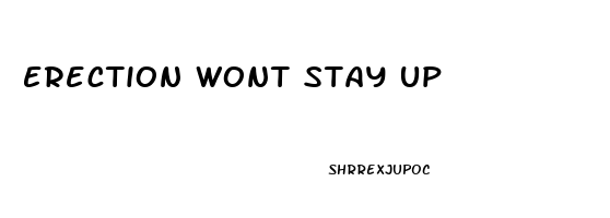 Erection Wont Stay Up