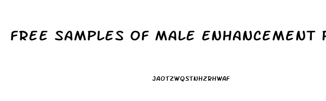 Free Samples Of Male Enhancement Pills