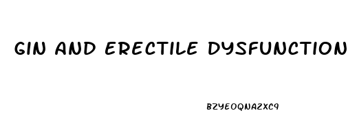 Gin And Erectile Dysfunction