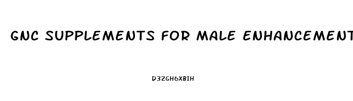 Gnc Supplements For Male Enhancement
