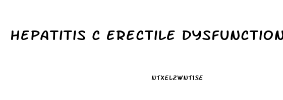 Hepatitis C Erectile Dysfunction