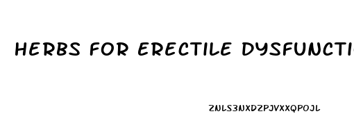 Herbs For Erectile Dysfunction In India