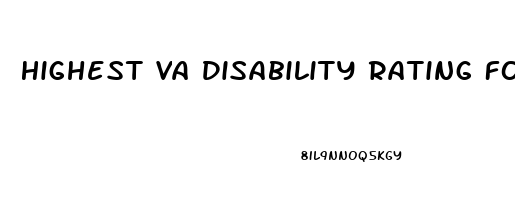 Highest Va Disability Rating For Erectile Dysfunction