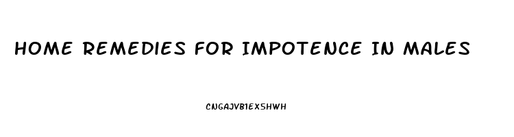 Home Remedies For Impotence In Males