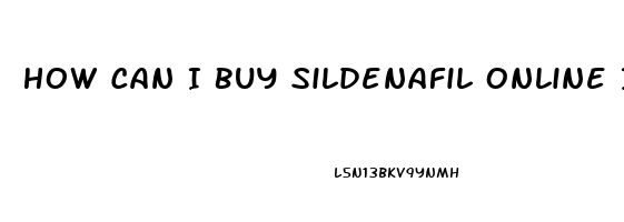 How Can I Buy Sildenafil Online In Us