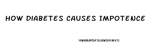 How Diabetes Causes Impotence