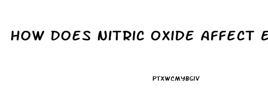 How Does Nitric Oxide Affect Erectile Dysfunction