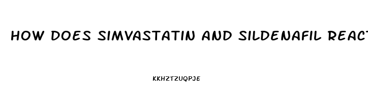 How Does Simvastatin And Sildenafil React Together