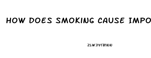 How Does Smoking Cause Impotence Ncbi